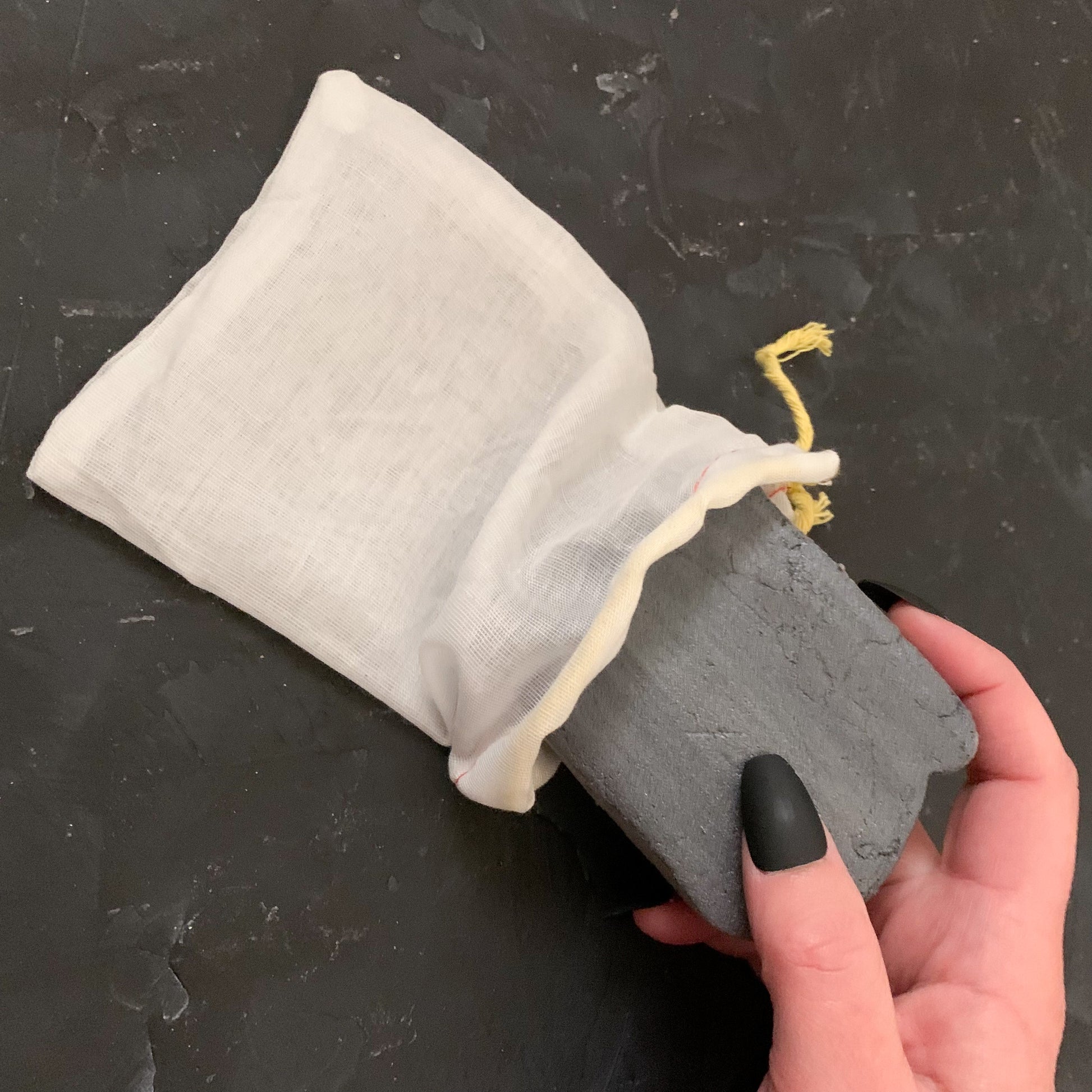 Hand stamped, Small Reusable Cotton Muslin Bag – Aloha Bureau